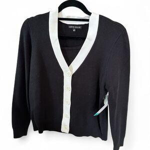 Love Ellie Women's Black Cardigan & Tank Set Size M Casual 2-Piece